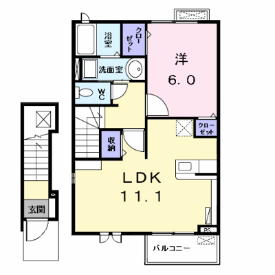 カーサ・プリーマ　Ⅱ 201【管理NO：1-016490502-02010】 ★家具家電は申し込み後に搬入します★ ★2026年11月下旬入居可能★の外観画像