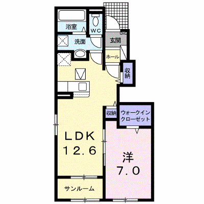 シェリエⅢ 105【管理NO：1-026098601-01040】 ★家具家電は申し込み後に搬入します★ ★2027年01月中旬入居可能★の外観画像