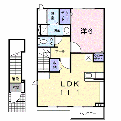 ブリーゼ北 201【管理NO：1-017033301-02010】 ★家具家電は申し込み後に搬入します★ ★2026年12月中旬入居可能★の外観画像