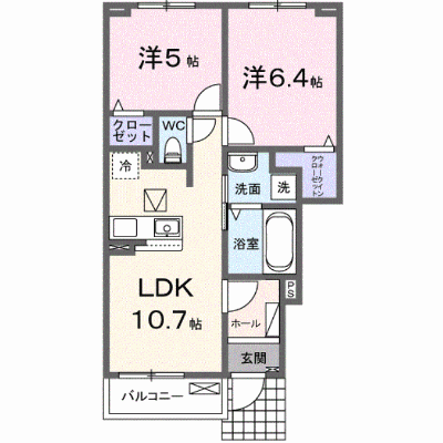 アネラ　エコル 102【管理NO：1-028468701-01020】 ★家具家電は申し込み後に搬入します★ ★2026年11月下旬入居可能★の外観画像