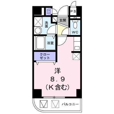 ラシーヌ 305【管理NO：1-011225901-03040】 ★家具家電は申し込み後に搬入します★ ★2026年12月中旬入居可能★の外観画像