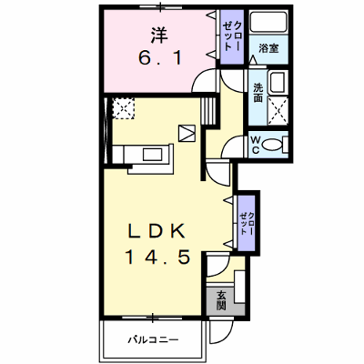 フレスクーラＥ 101【管理NO：1-014050405-01010】 ★家具家電は申し込み後に搬入します★ ★2026年12月中旬入居可能★の外観画像