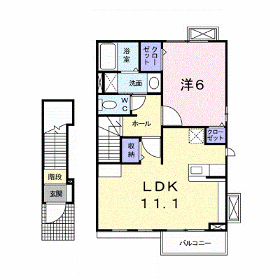 プリムヴェール 203【管理NO：1-021007301-02030】 ★家具家電は申し込み後に搬入します★ ★2026年11月下旬入居可能★の外観画像