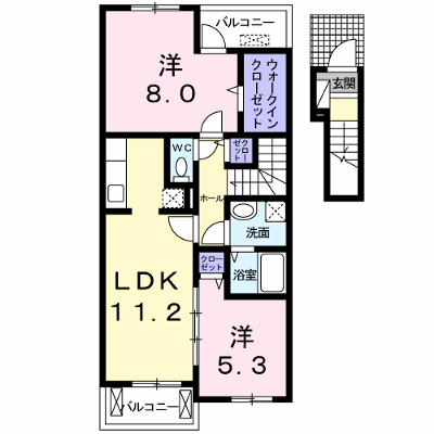 ハイツリー・バイオレット 202【管理NO：1-017505101-02020】 ★家具家電は申し込み後に搬入します★ ★2026年11月下旬入居可能★の外観画像