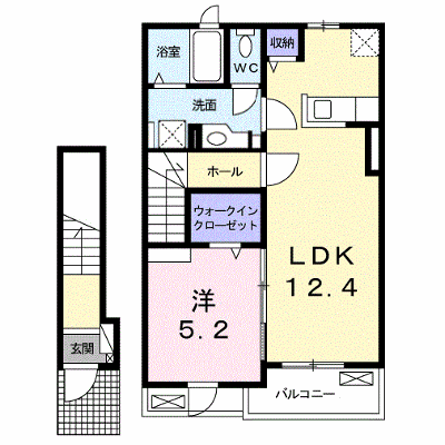 ホープヒルズ 206【管理NO：1-024412301-02050】 ★家具家電は申し込み後に搬入します★の外観画像