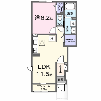 ヴィオラ　Ⅱ 101【管理NO：1-027358502-01010】 ★家具家電は申し込み後に搬入します★ ★2026年12月下旬入居可能★の外観画像
