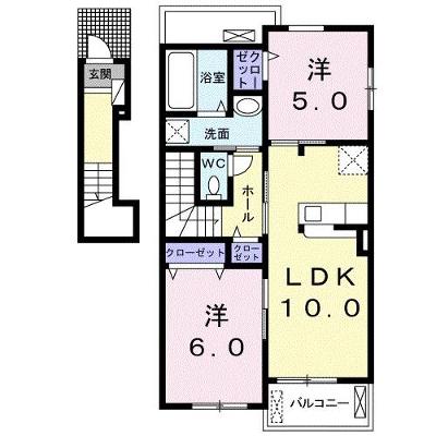 リベルタ　Ⅲ 201【管理NO：1-024950803-02010】 ★家具家電は申し込み後に搬入します★ ★2026年12月上旬入居可能★の外観画像