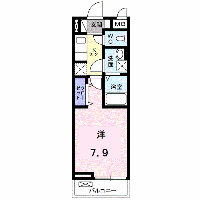 ゴールドプレイスＡ 303【管理NO：1-022444001-03030】 ★家具家電は申し込み後に搬入します★の外観画像