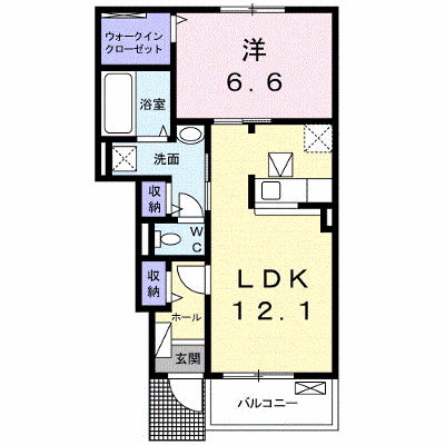 メゾンプラシード　Ⅳ 102【管理NO：1-022987901-01020】 ★家具家電は申し込み後に搬入します★ ★2026年11月下旬入居可能★の外観画像