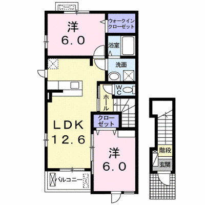 ハッピーハウス　川辺 201【管理NO：1-022360901-02010】 ★家具家電は申し込み後に搬入します★ ★2026年10月下旬入居可能★の外観画像