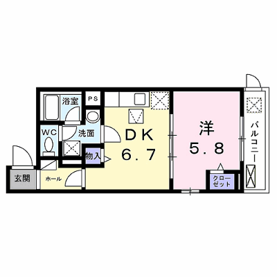 リ：ルーム　伏見 101【管理NO：1-027893101-01010】 ★家具家電は申し込み後に搬入します★ ★2026年12月中旬入居可能★の外観画像