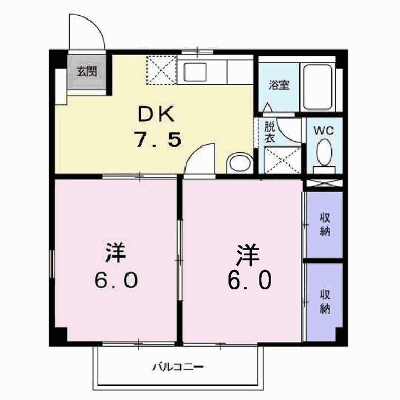 サンハイツⅡ 202【管理NO：1-004889601-02020】 ★家具家電は申し込み後に搬入します★ ★2026年12月上旬入居可能★の外観画像