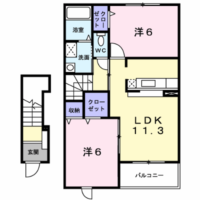グランディアス　トシ 204【管理NO：1-015198301-02040】 ★家具家電は申し込み後に搬入します★ ★2026年11月下旬入居可能★の外観画像