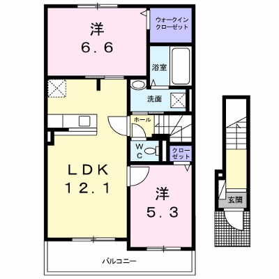 スター池部Ⅱ 201【管理NO：1-024069401-02010】 ★家具家電は申し込み後に搬入します★ ★2026年12月中旬入居可能★の外観画像