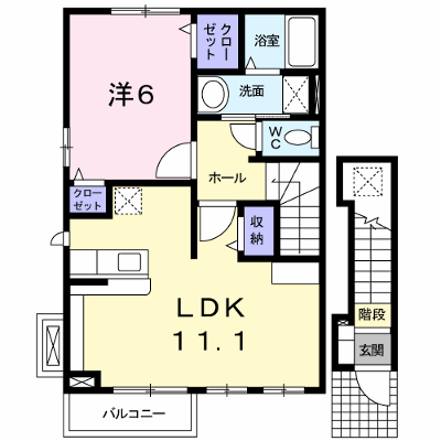 アンソレイエメゾン 201【管理NO：1-014998101-02010】 ★家具家電は申し込み後に搬入します★ ★2026年11月下旬入居可能★の外観画像