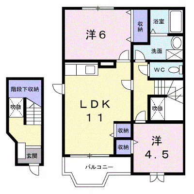 ミシュカーン 201【管理NO：1-011870501-02010】 ★家具家電は申し込み後に搬入します★ ★2026年11月上旬入居可能★の外観画像