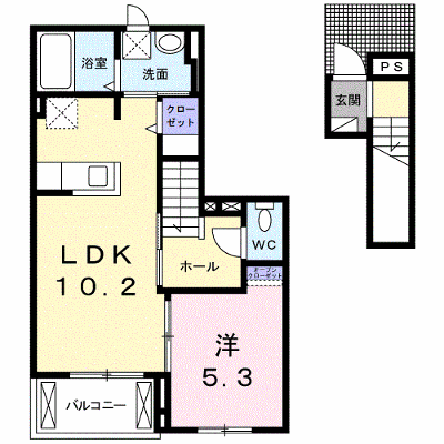 ディアコート林Ⅱ 202【管理NO：1-019997702-02020】 ★家具家電は申し込み後に搬入します★ ★2026年12月中旬入居可能★の外観画像