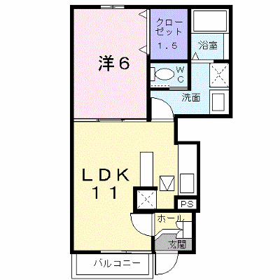 アメニティーハイツ川島Ⅱ 103【管理NO：1-012973701-01030】 ★家具家電は申し込み後に搬入します★ ★2026年12月中旬入居可能★の外観画像