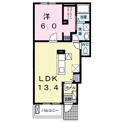 ルピナスⅡ 102【管理NO：1-019066702-01020】 ★家具家電は申し込み後に搬入します★ ★2026年12月上旬入居可能★の外観画像