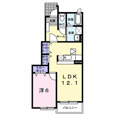 レガート西野　Ｂ 102【管理NO：1-013839502-01020】 ★家具家電は申し込み後に搬入します★ ★2026年12月下旬入居可能★の外観画像