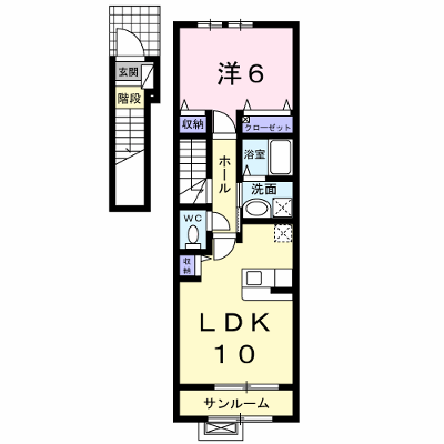 アルバ・カーサ　Ｂ 203【管理NO：1-016919202-02030】 ★家具家電は申し込み後に搬入します★ ★2026年11月下旬入居可能★の外観画像
