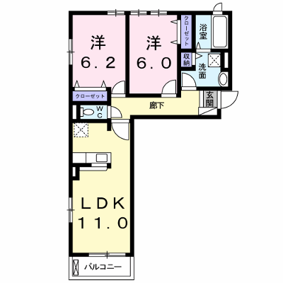 ウィステリアＢ 203【管理NO：1-023390902-02030】 ★家具家電は申し込み後に搬入します★ ★2026年12月上旬入居可能★の外観画像