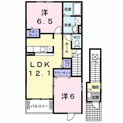 ブランシュールＢ 203【管理NO：1-013993502-02030】 ★家具家電は申し込み後に搬入します★ ★2026年11月下旬入居可能★の外観画像