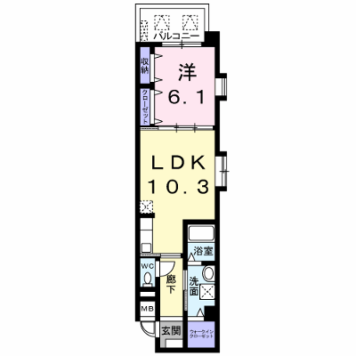 アンジュール　Ｋ 303【管理NO：1-017977001-03030】 ★家具家電は申し込み後に搬入します★ ★2026年12月上旬入居可能★の外観画像