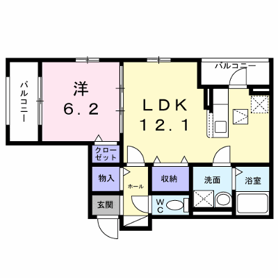 フォレスト　クレーン 102【管理NO：1-027253801-01020】 ★家具家電は申し込み後に搬入します★ ★2026年12月中旬入居可能★の外観画像