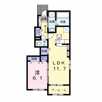 カルム　キャトルズ　Ⅱ 101【管理NO：1-026741702-01010】 ★家具家電は申し込み後に搬入します★ ★2026年12月中旬入居可能★の外観画像