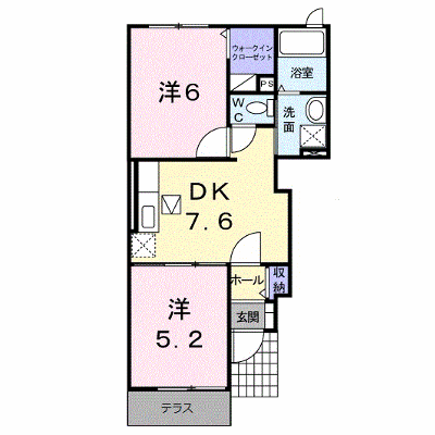 グランツ生駒Ⅱ 102【管理NO：1-015260802-01020】 ★家具家電は申し込み後に搬入します★ ★2026年12月中旬入居可能★の外観画像