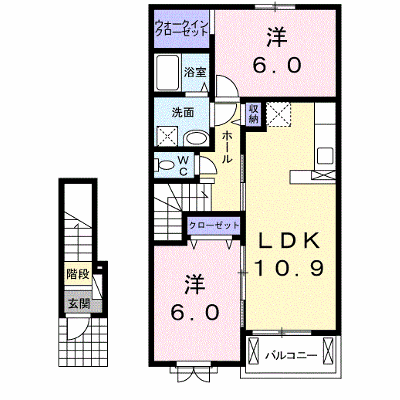 アミティエ岬 204【管理NO：1-020686301-02040】 ★家具家電は申し込み後に搬入します★ ★2027年01月下旬入居可能★の外観画像