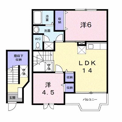 プリマベーラ古国府Ⅰ 202【管理NO：1-010779401-02020】 ★家具家電は申し込み後に搬入します★ ★2026年11月下旬入居可能★の外観画像