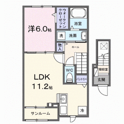 ヴィラ　クレイン 202【管理NO：1-028722901-02020】 ★家具家電は申し込み後に搬入します★ ★2027年02月上旬入居可能★の外観画像
