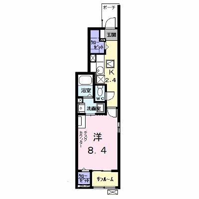 Ｋｐｕｓｅ（ケイプス） 101【管理NO：1-027149801-01010】 ★家具家電は申し込み後に搬入します★ ★2026年11月下旬入居可能★の外観画像