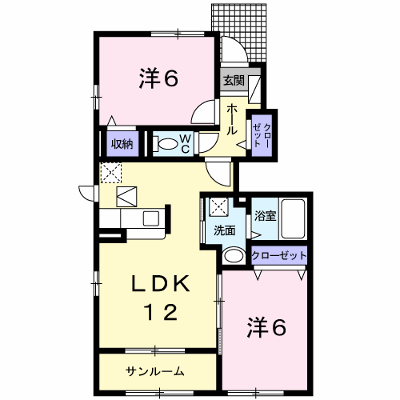 くれよんハウス 103【管理NO：1-017992001-01030】 ★家具家電は申し込み後に搬入します★ ★2026年11月中旬入居可能★の外観画像