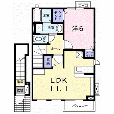 ポラリスⅢ 203【管理NO：1-015856901-02030】 ★家具家電は申し込み後に搬入します★ ★2026年11月上旬入居可能★の外観画像