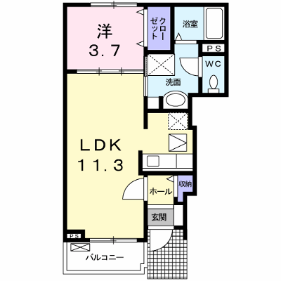 ナリッシュ　Ｂ 102【管理NO：1-015815802-01020】 ★家具家電は申し込み後に搬入します★ ★2026年11月下旬入居可能★の外観画像