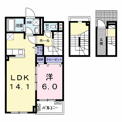 ラフィーネ 302【管理NO：1-025015001-03020】 ★家具家電は申し込み後に搬入します★ ★2026年11月中旬入居可能★の外観画像