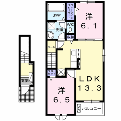 レジデンス美里Ⅱ 204【管理NO：1-026810102-02040】 ★家具家電は申し込み後に搬入します★ ★2026年11月下旬入居可能★の外観画像