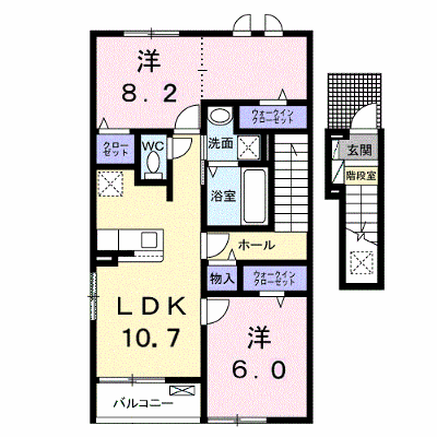 プリムヴェール　ヒルズ　Ⅲ 205【管理NO：1-028679901-02050】 ★家具家電は申し込み後に搬入します★ ★2027年03月上旬入居可能★の外観画像