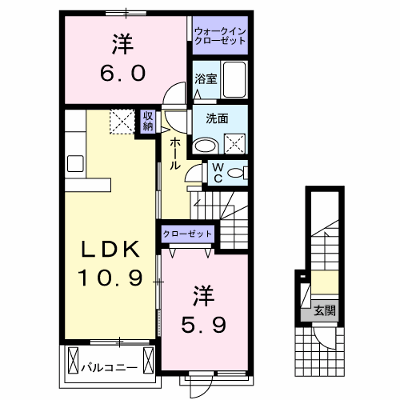 サンリットⅢ 202【管理NO：1-020119102-02020】 ★家具家電は申し込み後に搬入します★ ★2026年10月下旬入居可能★の外観画像