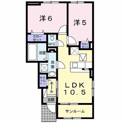 ベル・ファイワークスⅠ 105【管理NO：1-024877301-01050】 ★家具家電は申し込み後に搬入します★ ★2026年12月中旬入居可能★の外観画像