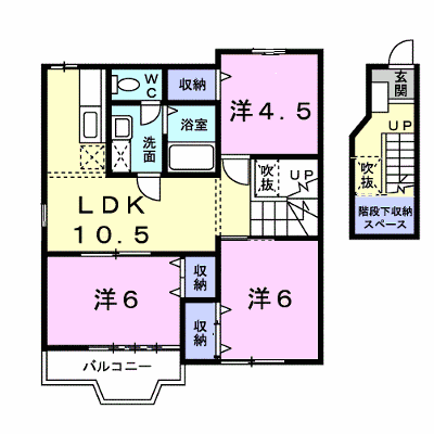 ソレイユ・ルヴァンⅡ 204【管理NO：1-010299402-02040】 ★家具家電は申し込み後に搬入します★ ★2026年11月上旬入居可能★の外観画像
