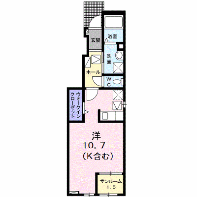 エスポワール 101【管理NO：1-026684201-01010】 ★家具家電は申し込み後に搬入します★ ★2026年10月下旬入居可能★の外観画像