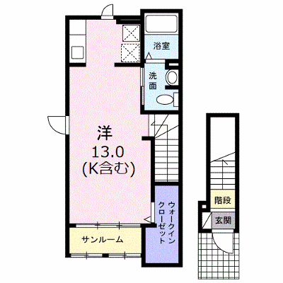 ビアンコⅡ 201【管理NO：1-022668102-02010】 ★家具家電は申し込み後に搬入します★ ★2026年11月下旬入居可能★の外観画像