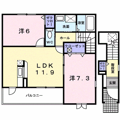 アビタシオン・ジュネス 203【管理NO：1-013794501-02030】 ★家具家電は申し込み後に搬入します★ ★2026年11月下旬入居可能★の外観画像