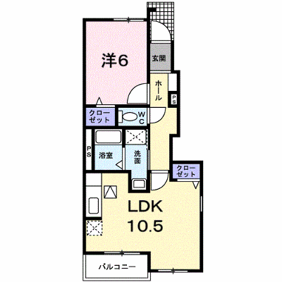ポム・ドゥ・テール 101【管理NO：1-016502001-01010】 ★家具家電は申し込み後に搬入します★ ★2026年11月下旬入居可能★の外観画像