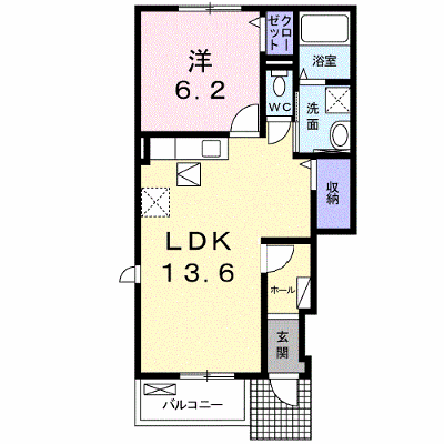 椿Ⅱ 101【管理NO：1-022600702-01010】 ★家具家電は申し込み後に搬入します★ ★2026年11月上旬入居可能★の外観画像