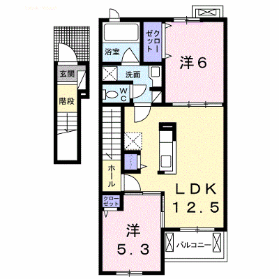 玉藻Ⅱ 203【管理NO：1-021961901-02030】 ★家具家電は申し込み後に搬入します★ ★2026年11月上旬入居可能★の外観画像